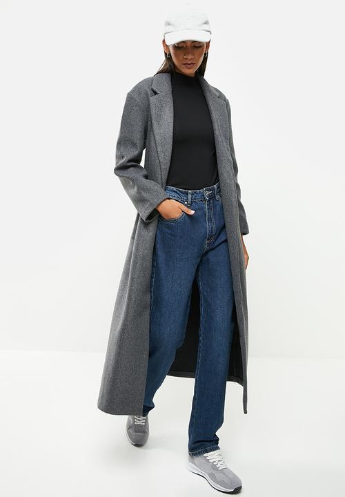 ONLY - Trillion belt x-long coatigan - grey