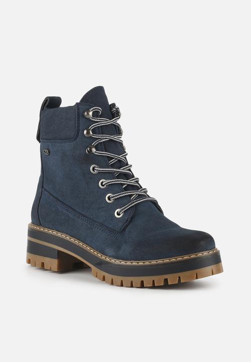 Miss Black - Fox1 lace-up ankle boot - navy