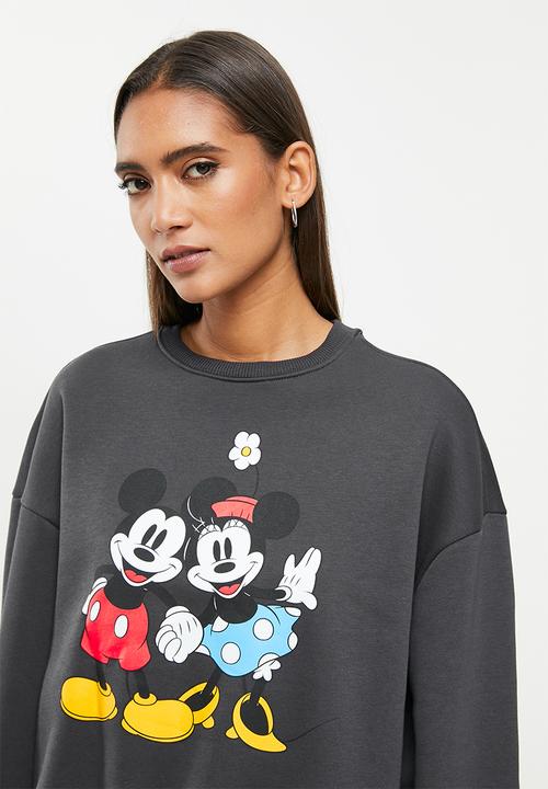 ONLY - Disney life long sleeve classic box sweater - phantom minnie