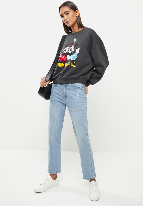 ONLY - Disney life long sleeve classic box sweater - phantom minnie