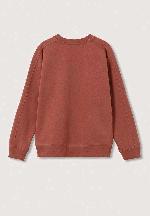 MANGO - Sweatshirt mvp - medium orange
