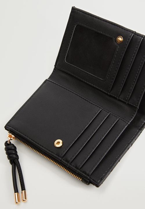 MANGO - Padded logo wallet - black