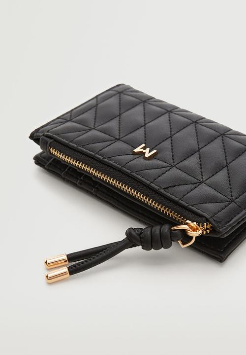 MANGO - Padded logo wallet - black