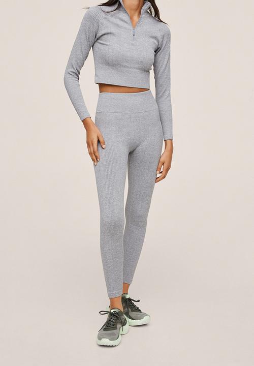 MANGO - Leggings cali - medium grey