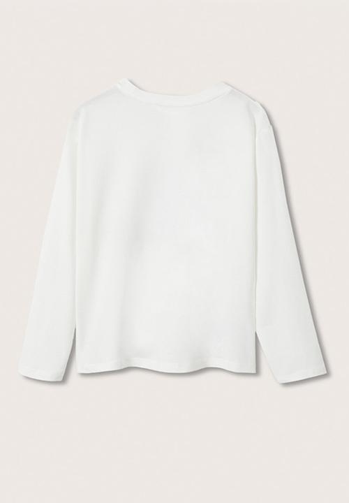 MANGO - T-shirt fist - white