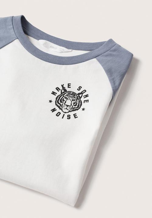MANGO - T-shirt noise - white