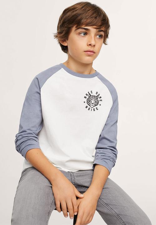 MANGO - T-shirt noise - white