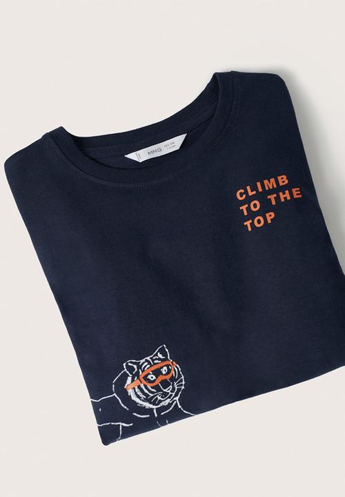 MANGO - T-shirt bestial - navy