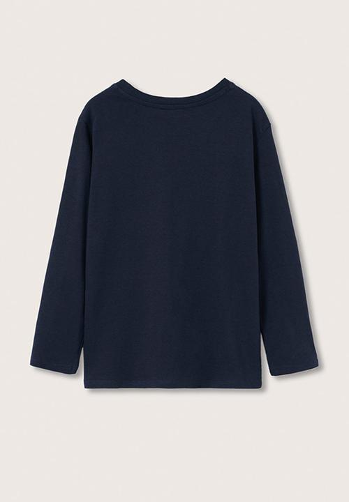 MANGO - T-shirt bestial - navy