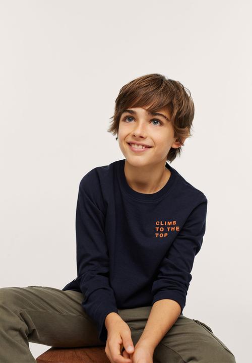 MANGO - T-shirt bestial - navy