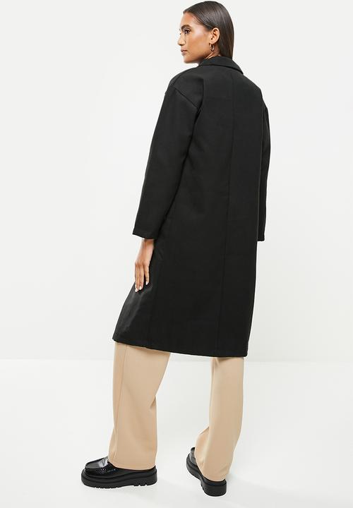 dailyfriday - Double breasted coat - black