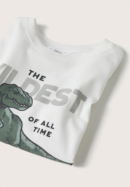 MANGO - T-shirt bestial - white