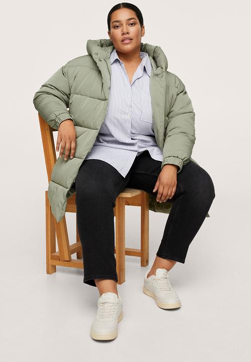MANGO - Plus anorak sushi - light pastel green