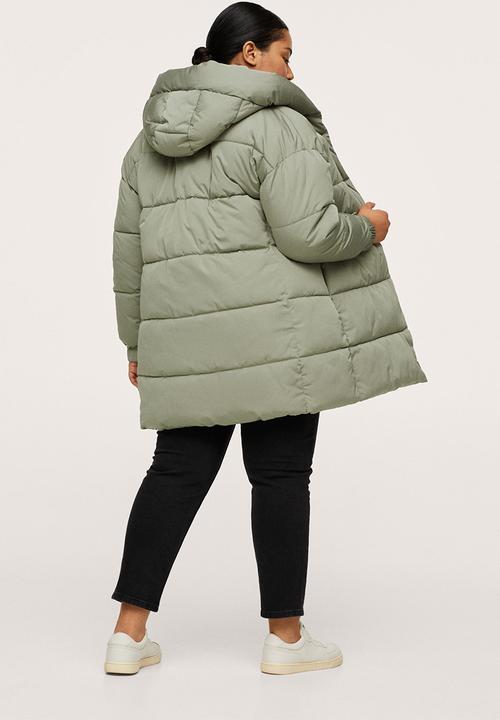 MANGO - Plus anorak sushi - light pastel green