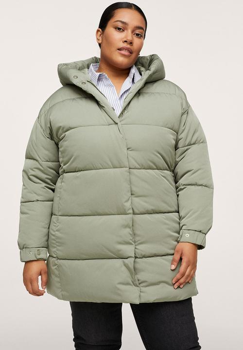 MANGO - Plus anorak sushi - light pastel green
