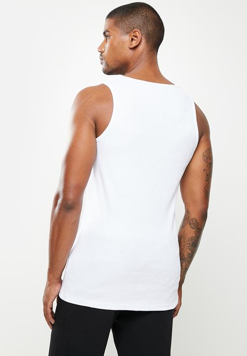 Superbalist - 2 pack rib vests - white