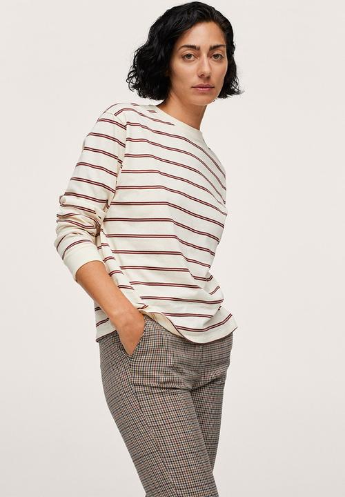 MANGO - Trousers warm - brown