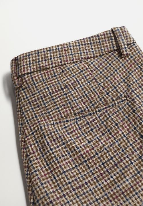 MANGO - Trousers warm - brown