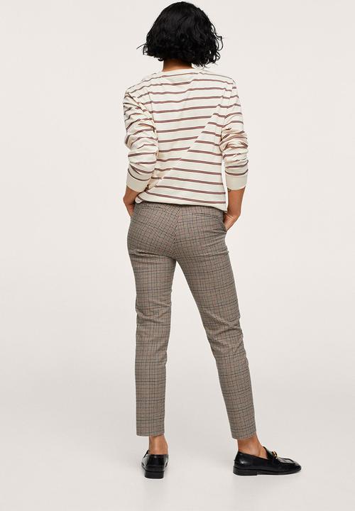 MANGO - Trousers warm - brown