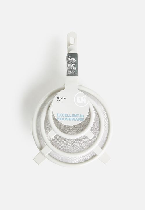 Excellent Houseware - Strainer set - white