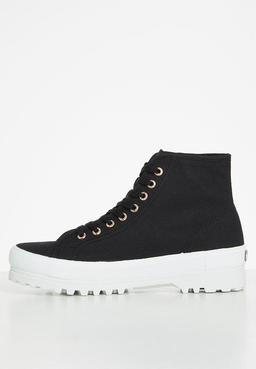 SUPERGA - 2341 cotu alpina boot - black & pale gold
