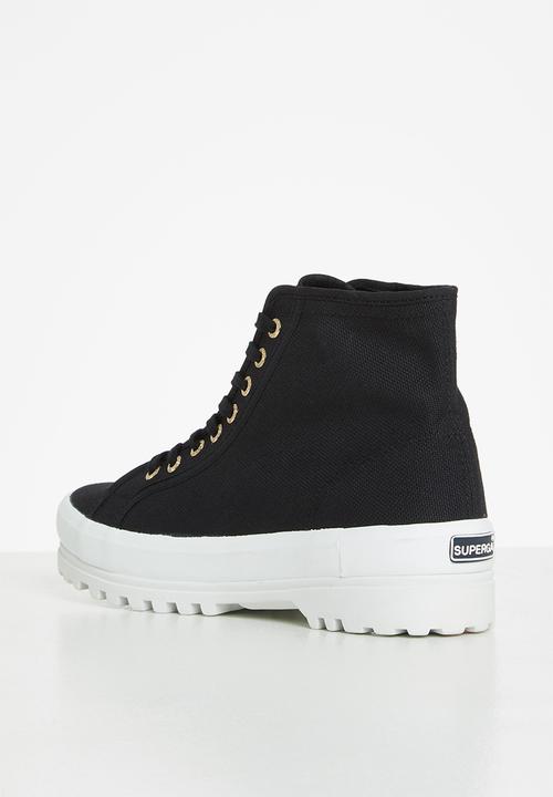 SUPERGA - 2341 cotu alpina boot - black & pale gold