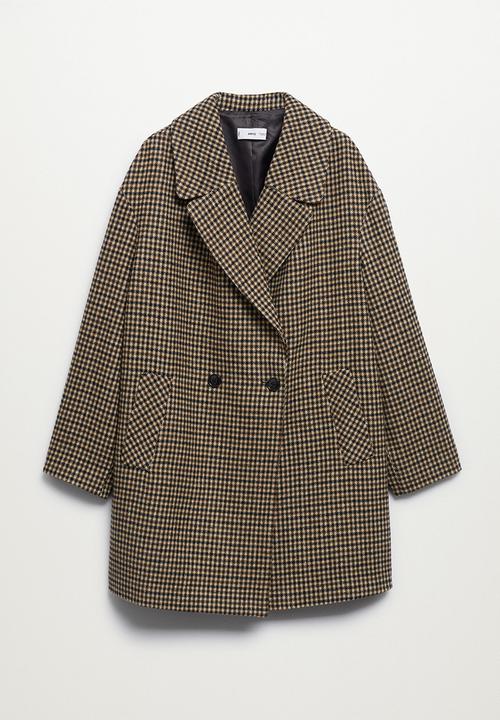 MANGO - Plus coat cuadra - brown