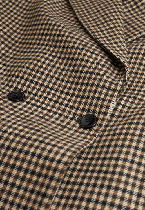 MANGO - Plus coat cuadra - brown