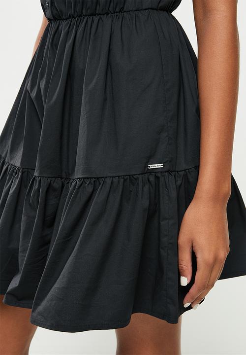 SISSY BOY - Poplin dress with buttons - black