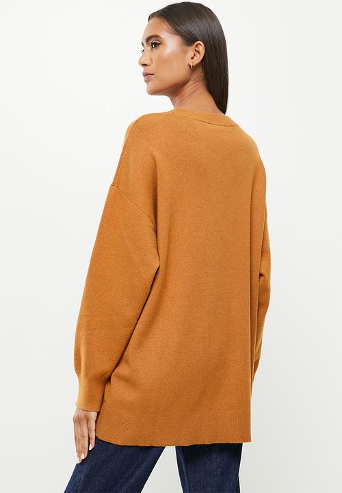 MANGO - Sweater titanic - medium brown
