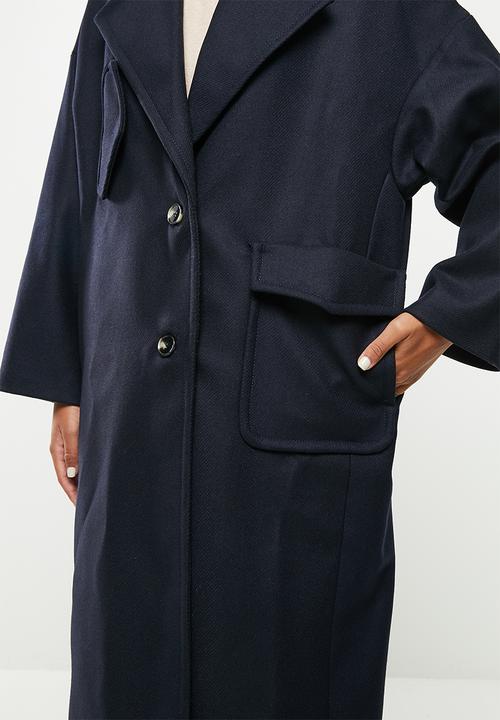 MANGO - Coat pocket - navy 