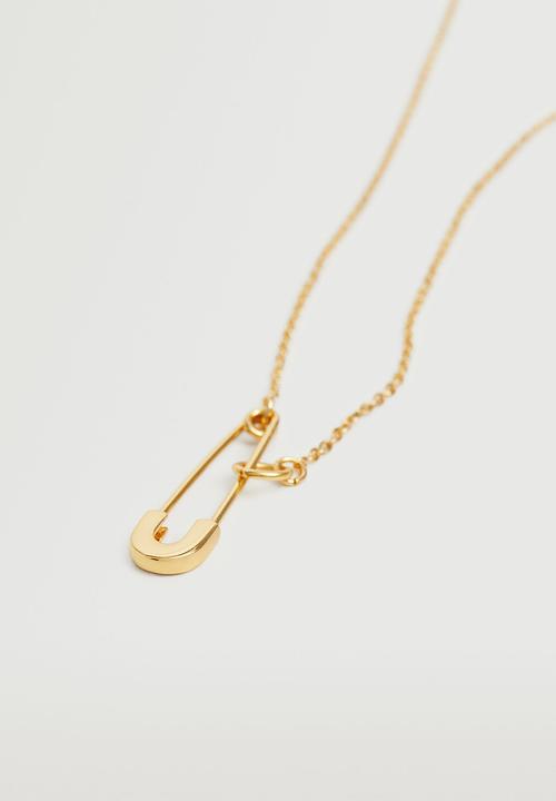 MANGO - Pendant chain necklace - gold