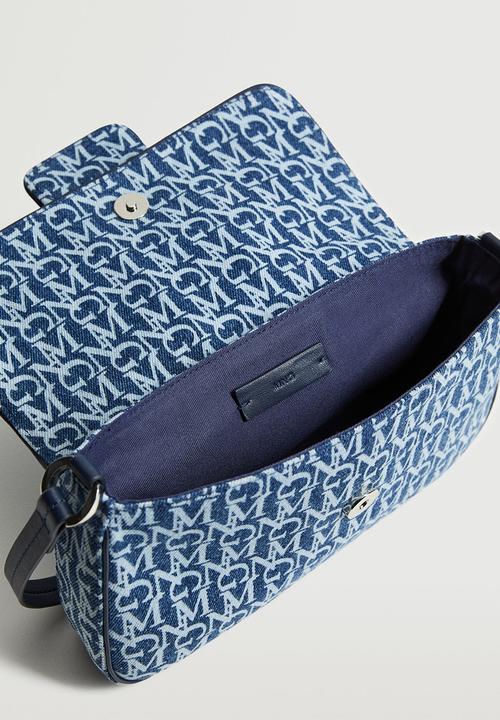 MANGO - Logo cotton bag - blue