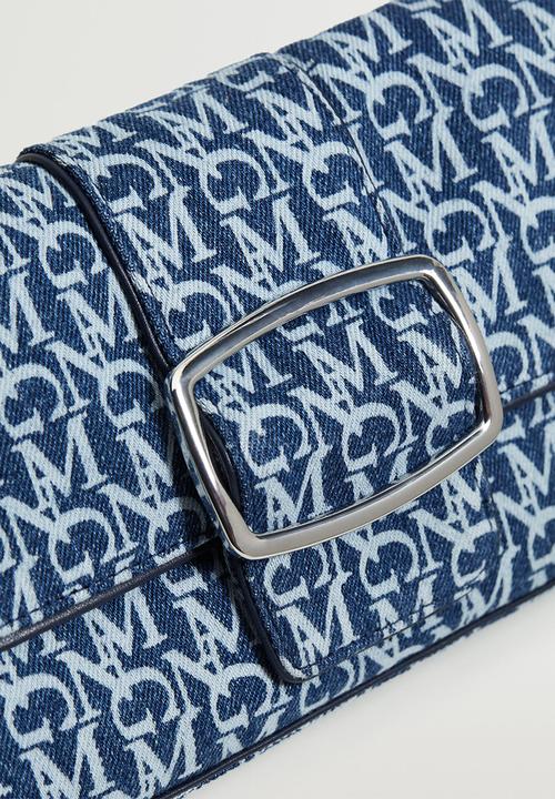 MANGO - Logo cotton bag - blue