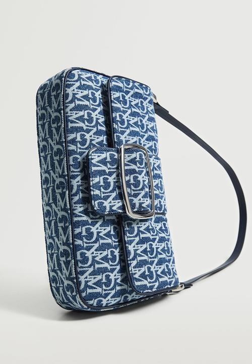 MANGO - Logo cotton bag - blue