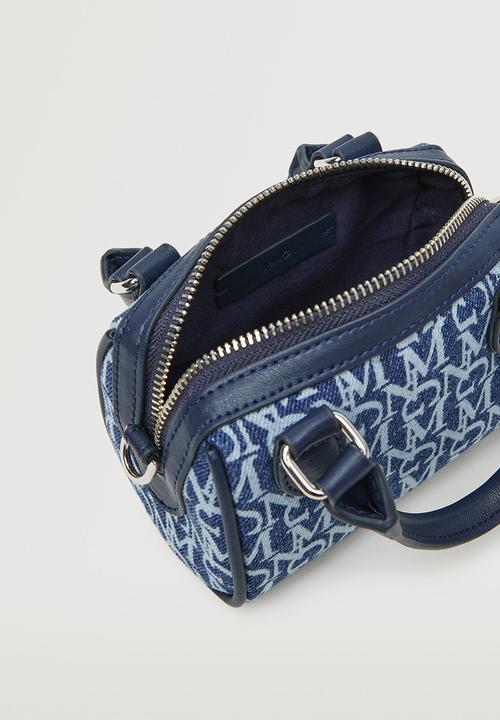 MANGO - Bag with mini logo - blue