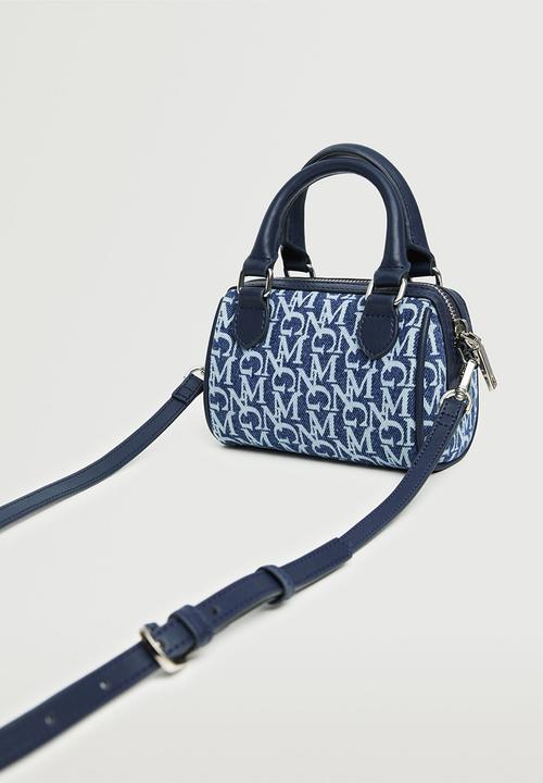 MANGO - Bag with mini logo - blue