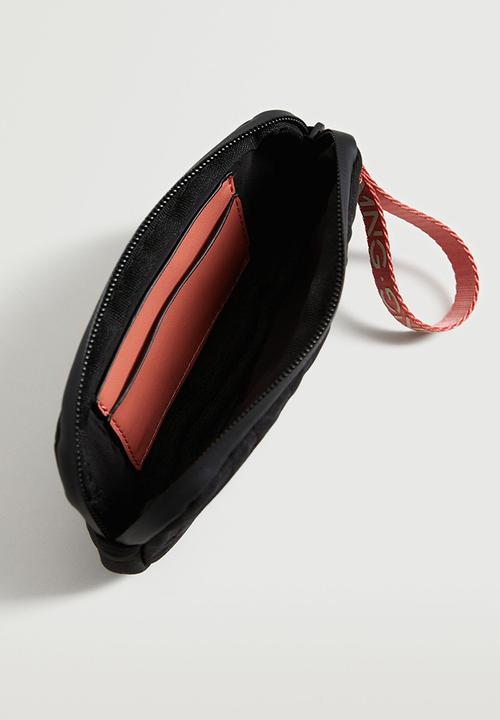 MANGO - Quilted coin purse - black