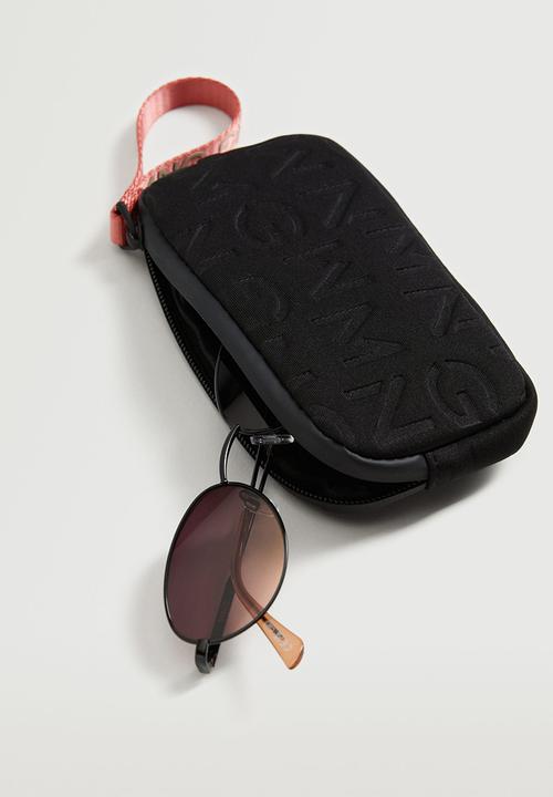 MANGO - Quilted coin purse - black
