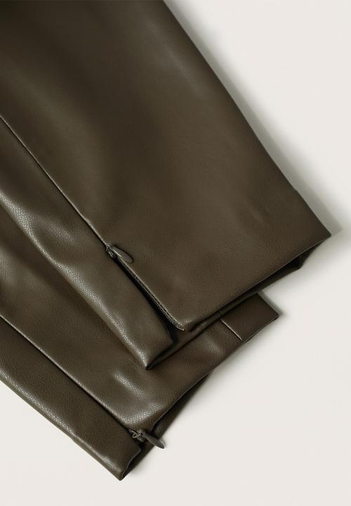 MANGO - Leggings londonpu - dark brown