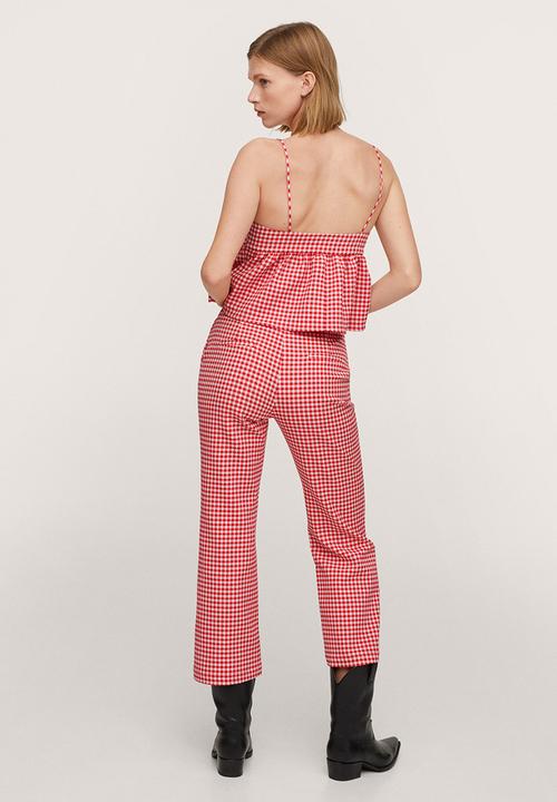 MANGO - Trousers vic-h - red