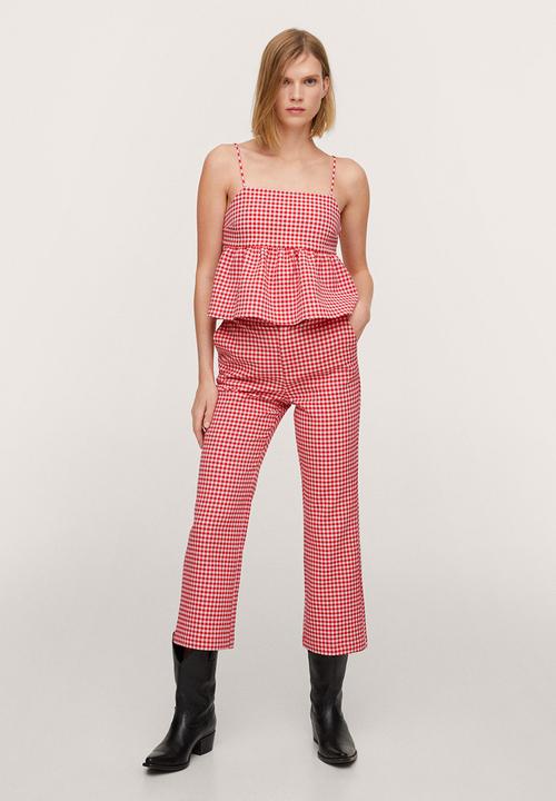 MANGO - Trousers vic-h - red