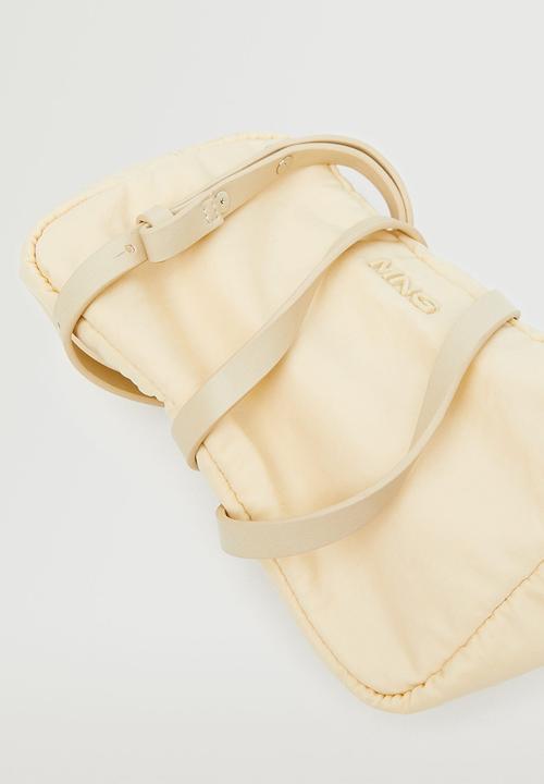 MANGO - Crossbody bag with logo - beige