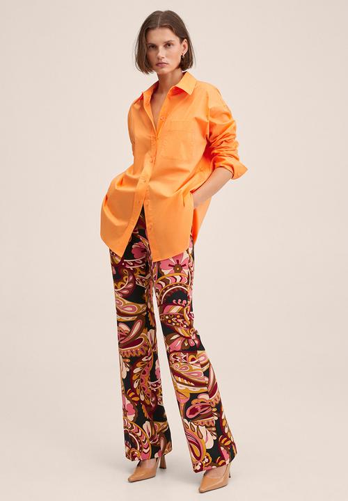MANGO - Shirt regu - orange
