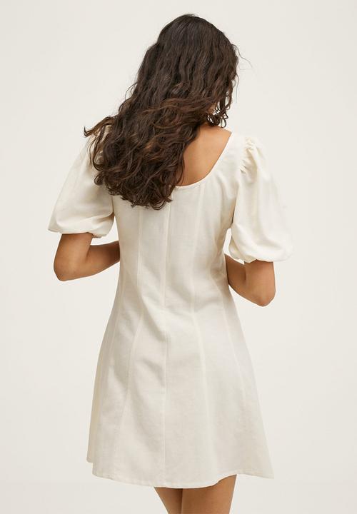 MANGO - Dress mogambo-h - beige