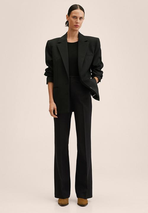 MANGO - Trousers hailey - black