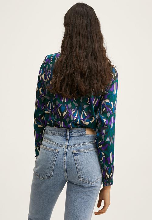 MANGO - Blouse quant - green