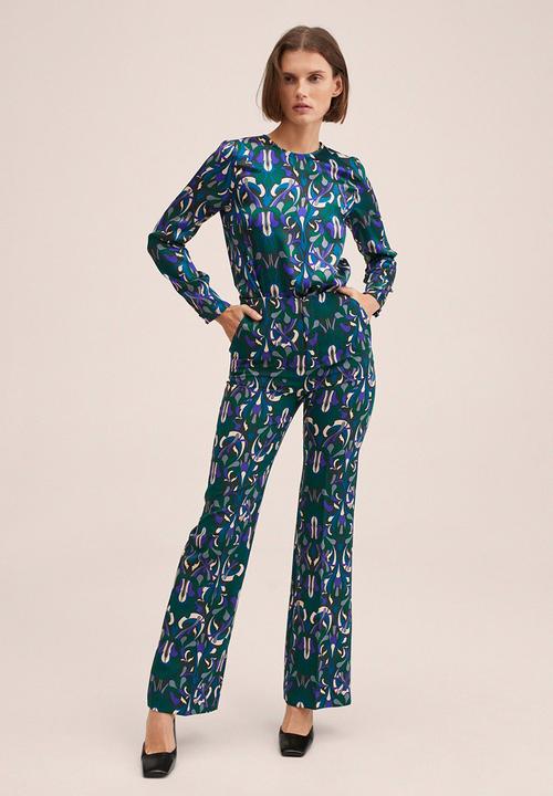 MANGO - Blouse quant - green