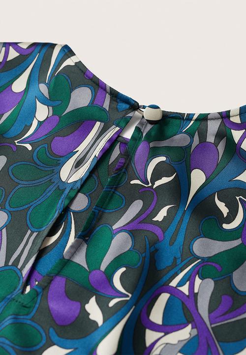 MANGO - Blouse quant - green