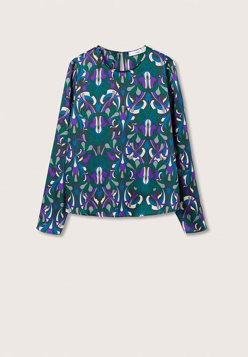 MANGO - Blouse quant - green